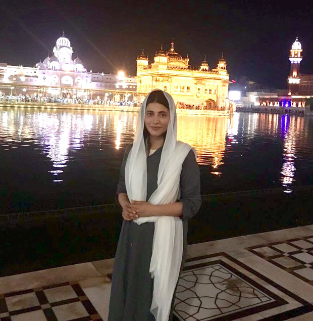 Shruti Haasan visits the Golden Temple in Amritsar