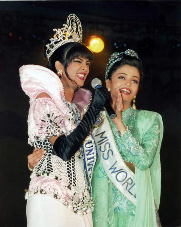 Throwback Tuesday: Here’s a picture perfect moment between Sushmita Sen and Aishwarya Rai Bachchan from pageant days