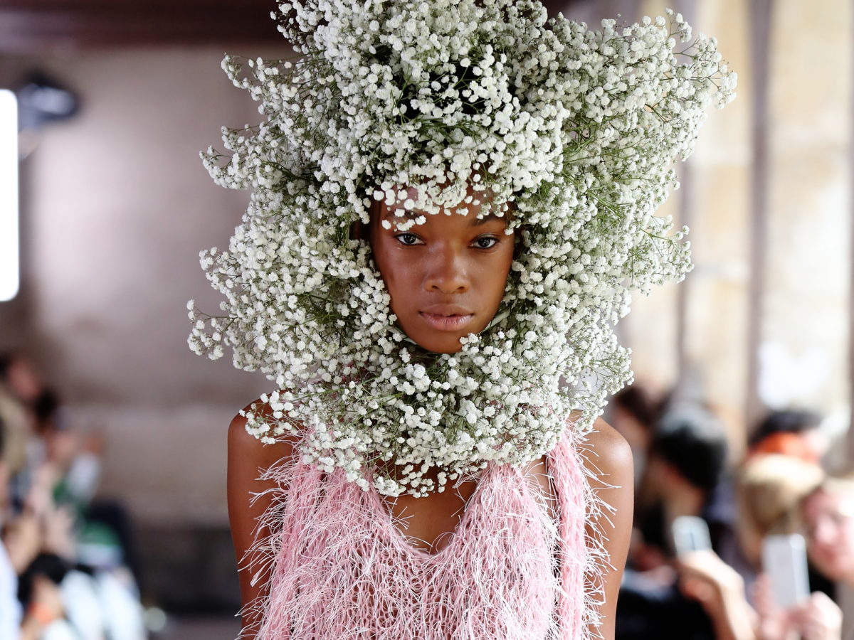 rodarte got romantic in paris, with help from loads of flower crowns