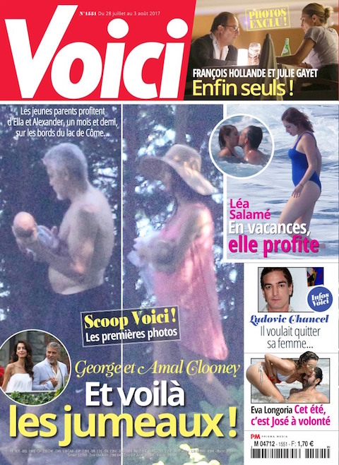 george clooney is suing french magazine because photo reveals his dad bod – not babies’ faces!