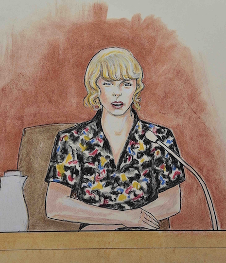 taylor swift does the right thing- the court artist doesn’t