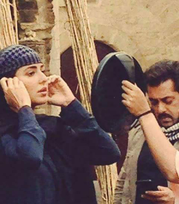 CAUGHT ON SET Salman Khan and Katrina Kaif prep for a scene for Tiger Zinda Hai