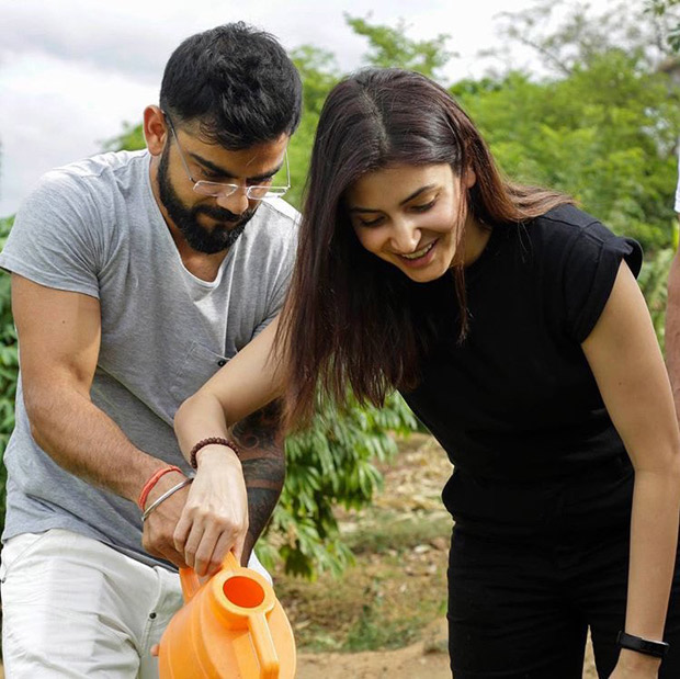 Go Green! Anushka Sharma and Virat Kohli plant a sapling in Sri Lanka