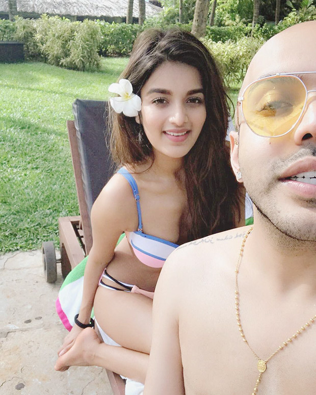 HOT! Nidhhi sizzles in a bikini in a pool