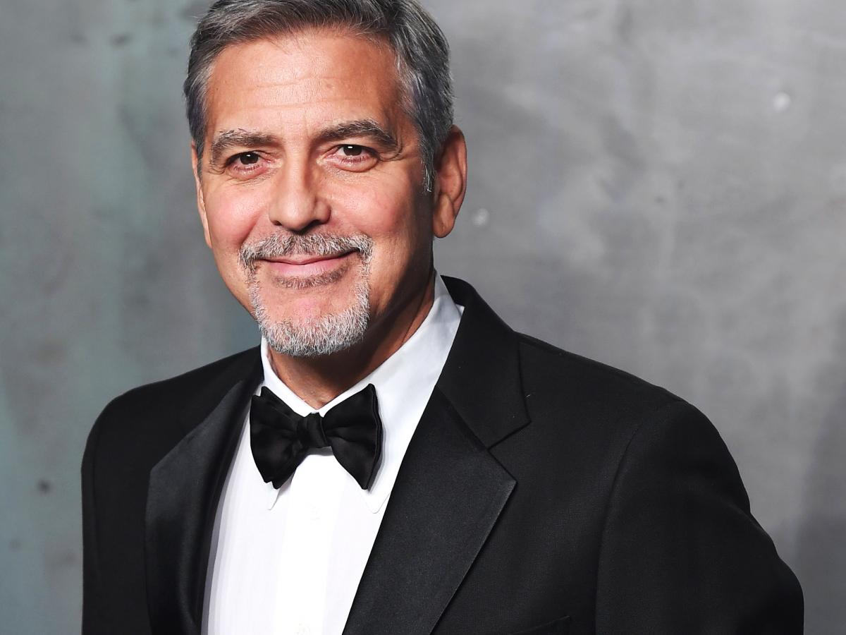 george clooney is an adorably overwhelmed new dad