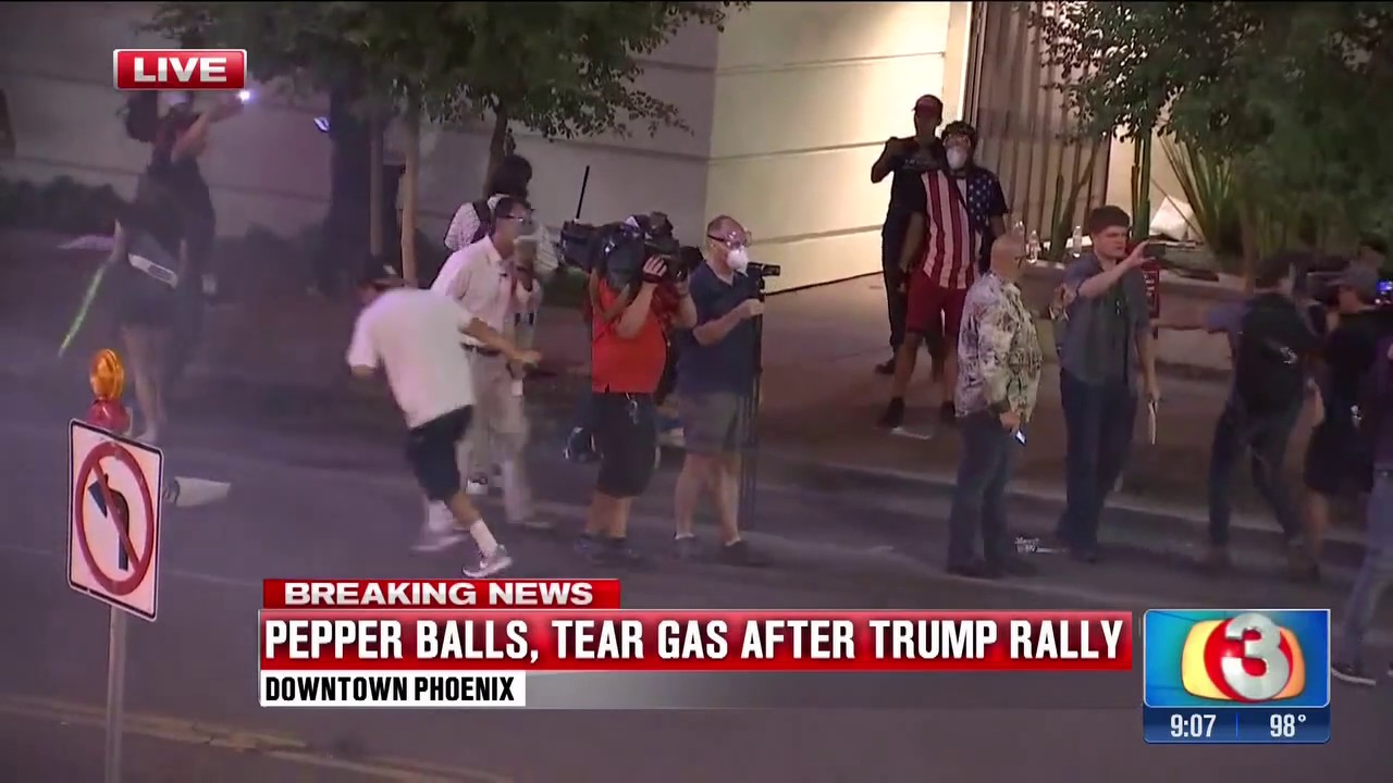 The Risk of Protesting at a Trump Rally