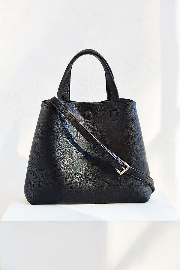 the vegan leather tote that’s selling like crazy