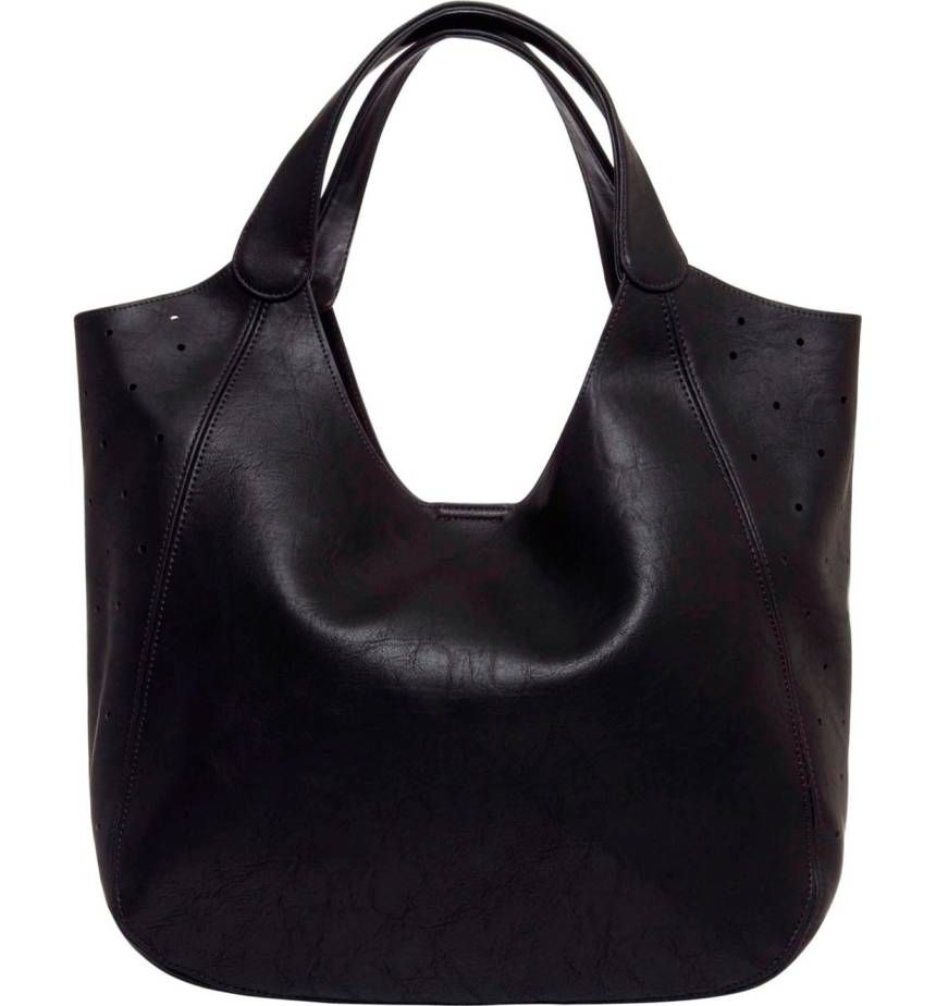 the vegan leather tote that’s selling like crazy