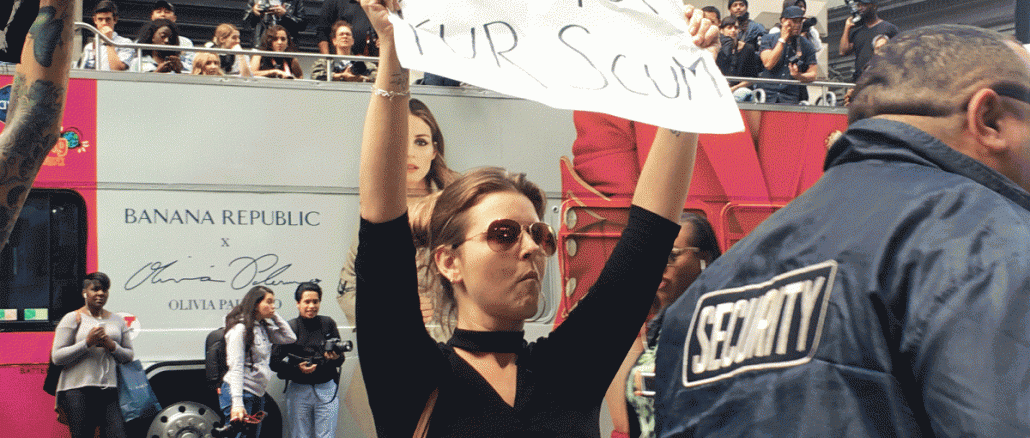 anti-fur activists attack olivia palermo’s nyfw event, violence ensues