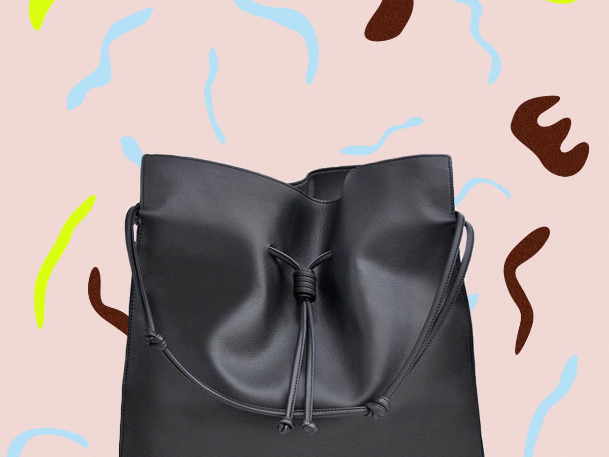 the vegan leather tote that’s selling like crazy