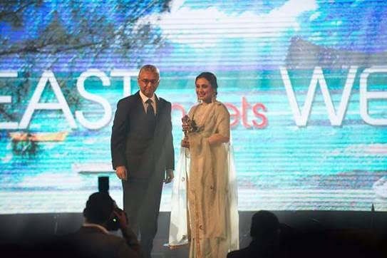 Rani Mukerji gets a special Mauritian Salute