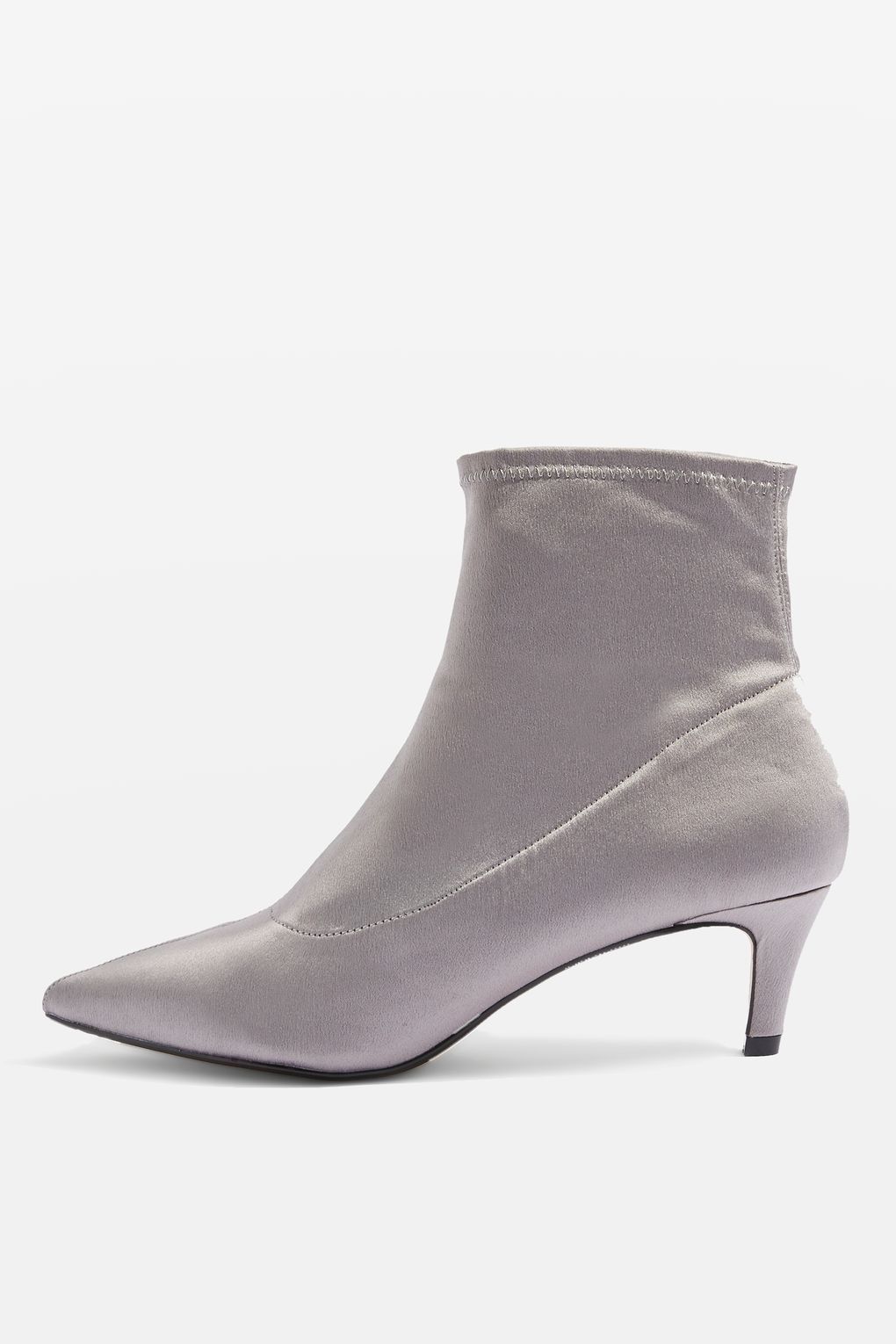 bootie with kitten heel