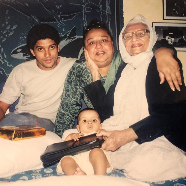 CUTE! Farhan Akhtar shares a wonderful throwback picture of daughter, mother and grandmother