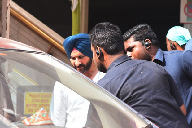 Check out Turban-clad Saif Ali Khan shoots for his Netflix show Sacred Games