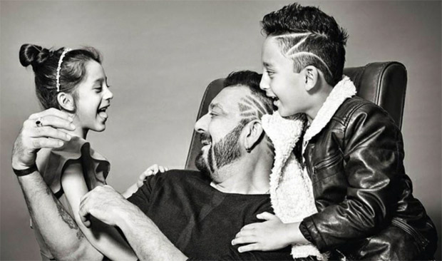 Cute! Sanjay Dutt shares his pictures with his kids on Children's Day (1)