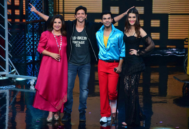 It was a riot on Lip Sing Battle with Hrithik Roshan, Kriti Sanon and Rajkummar Rao dancing together on stage (1)
