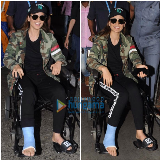 Kangana Ranaut injures her right leg on the sets of Manikarnika-1