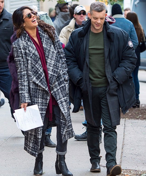 ON THE SET Priyanka Chopra surprises Quantico co-star Russell Tovey with a cake on his 36th birthday (2)