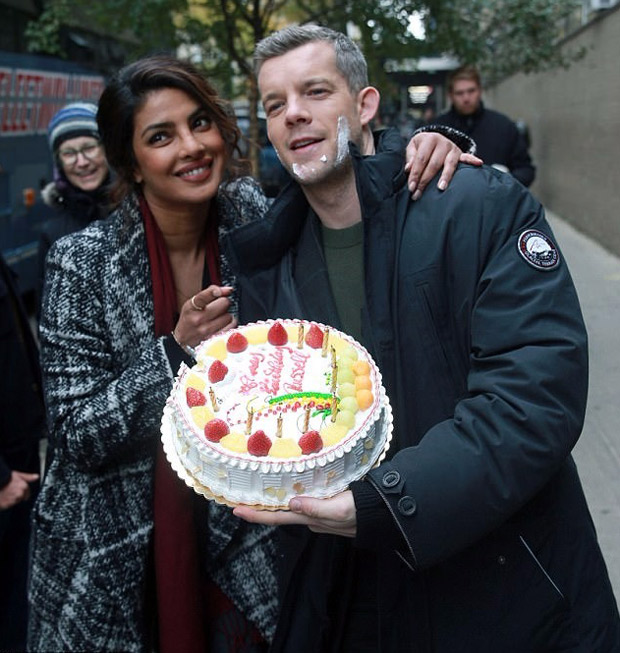 ON THE SET Priyanka Chopra surprises Quantico co-star Russell Tovey with a cake on his 36th birthday (3)