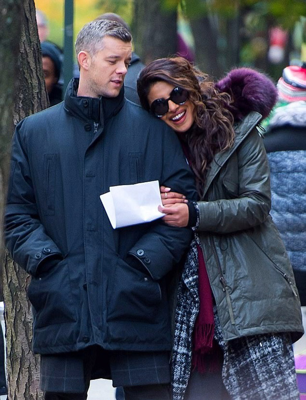 ON THE SET Priyanka Chopra surprises Quantico co-star Russell Tovey with a cake on his 36th birthday