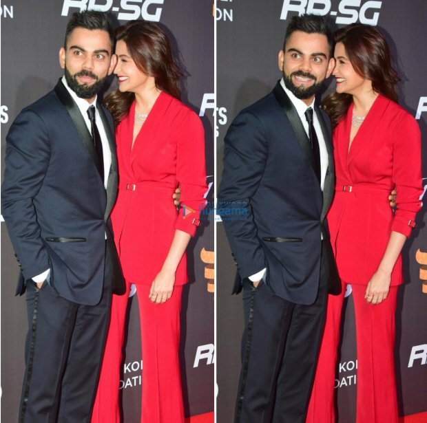 Power couple Anushka Sharma and Virat Kohli looked much in love at Indian Sports Honours 2017