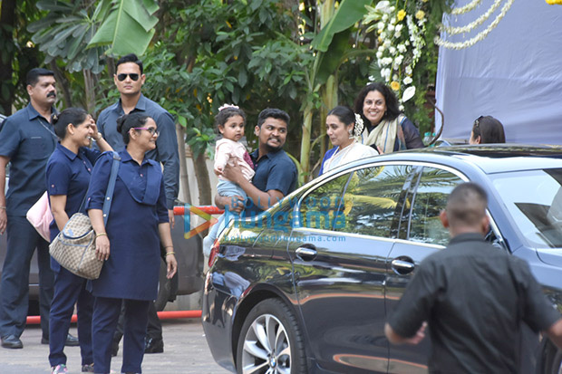 Spotted Aditya Chopra, Rani Mukerji and their daughter Adira ar meet