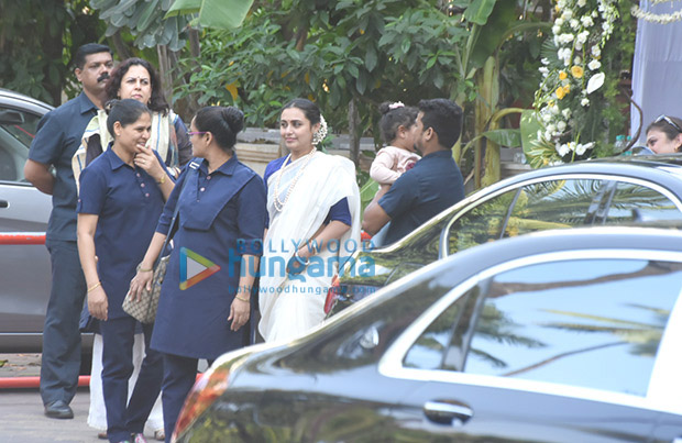 Spotted Aditya Chopra, Rani Mukerji and their daughter Adira attend late Ram