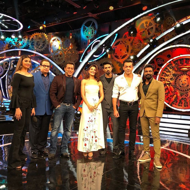 WHOA! Salman Khan is excited as Race 3 team including Jacqueline Fernandez visit Bigg Boss set