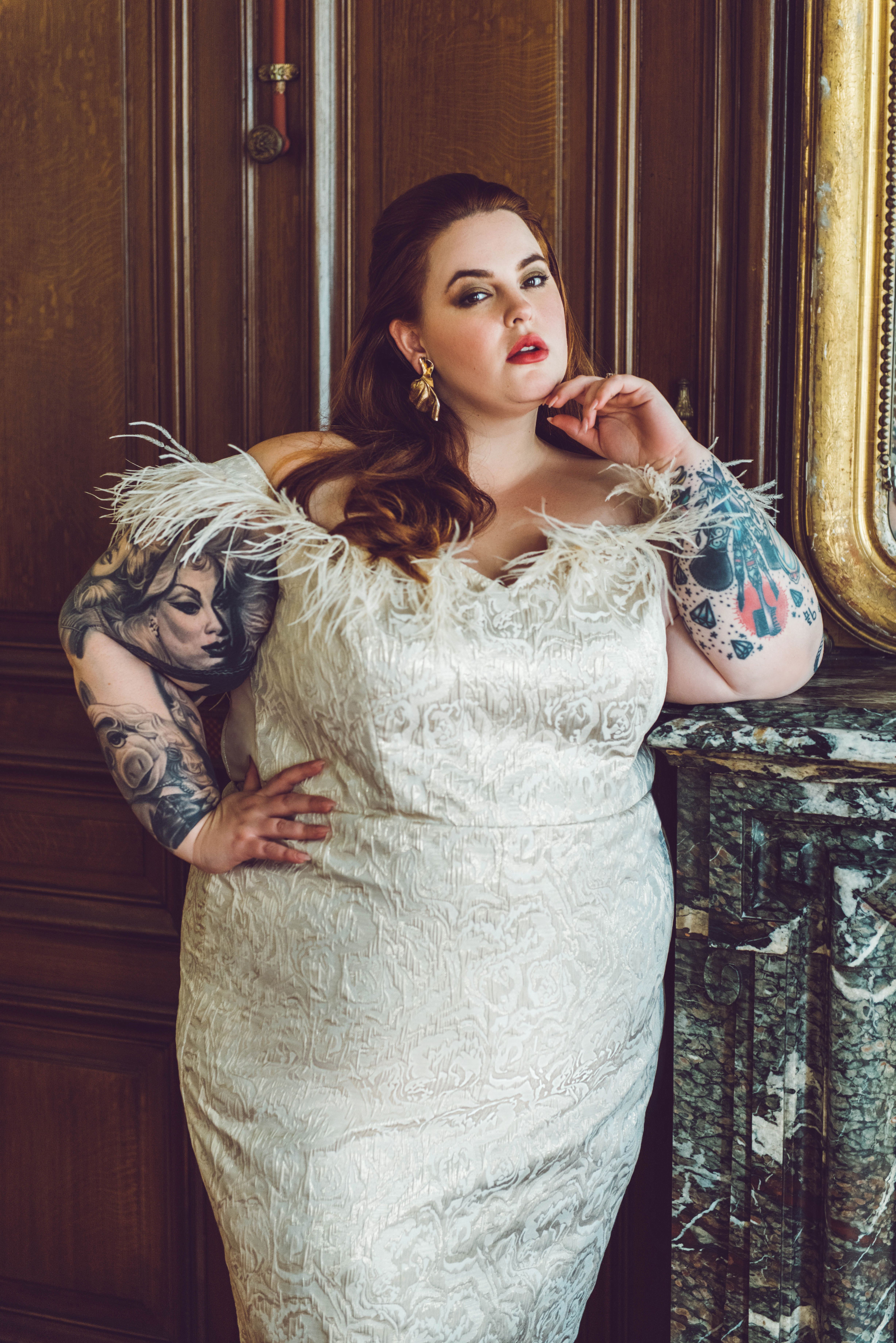 tess holliday brings eloquii’s holiday collection to life
