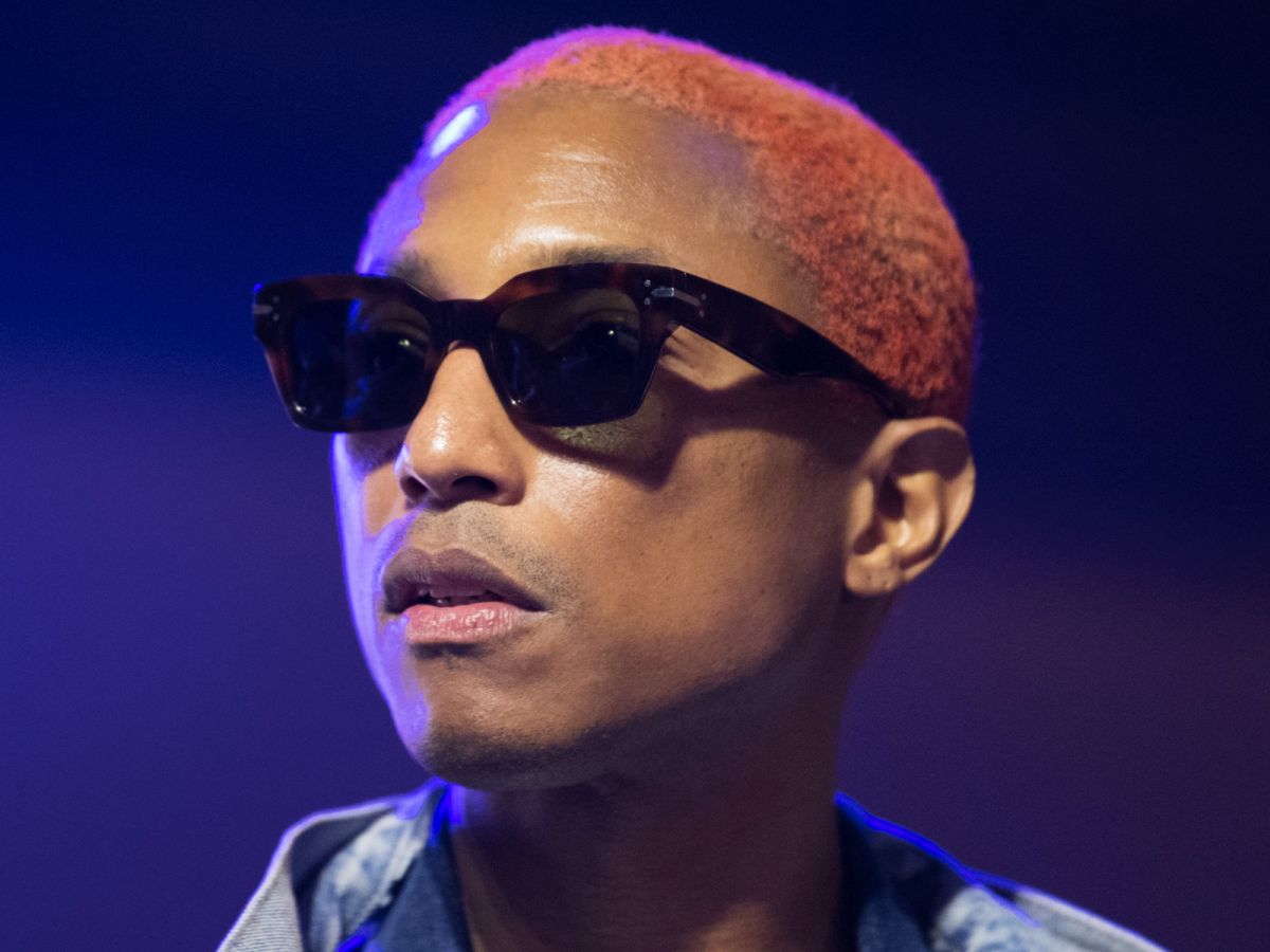 pharrell now has the same hair color as candy corn