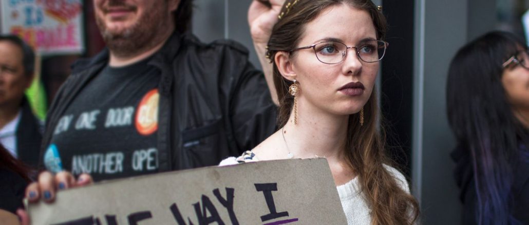 abuse survivors joined the #metoo march in hollywood