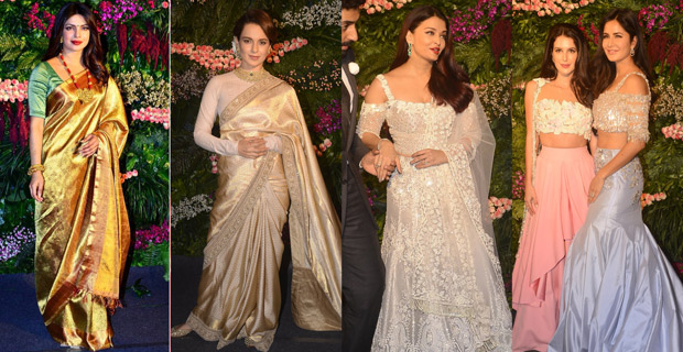 Anushka Sharma - Virat Kohli’s wedding reception Priyanka Chopra, Kangana Ranaut, Aishwarya Rai Bachchan, Katrina Kaif and others who upped the glamour quotient!