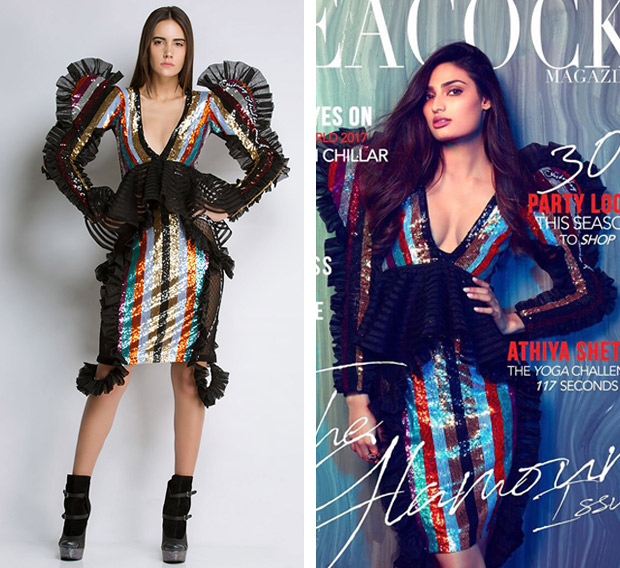 Athiya Shetty sparks a fiercely metallic vibe as the cover girl for The Peacock Magazine