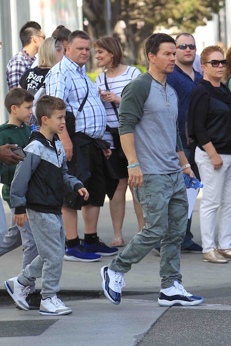 will mark wahlberg’s kids inherit his scowl?