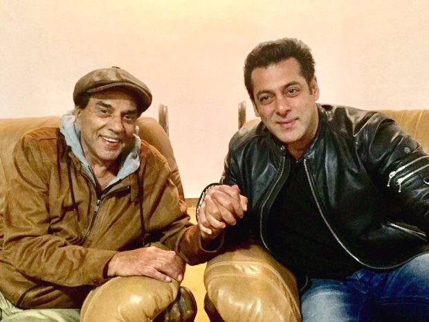 Check out Salman Khan pays a surprise visit to Dharmendra at his farm