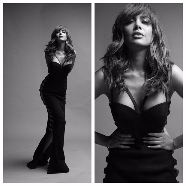 HOT! Esha Gupta stuns in an all back ensemble at the Filmfare Glamour and Style Awards1
