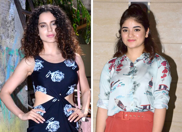 Kangana Ranaut supports Zaira Wasim after the teenager receives backlash over molestation case