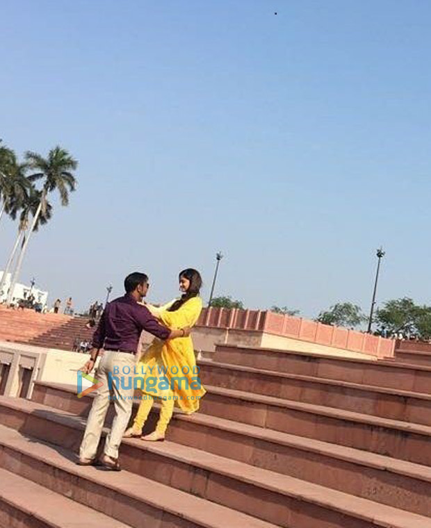 ON THE SET Ajay Devgn and Ileana D