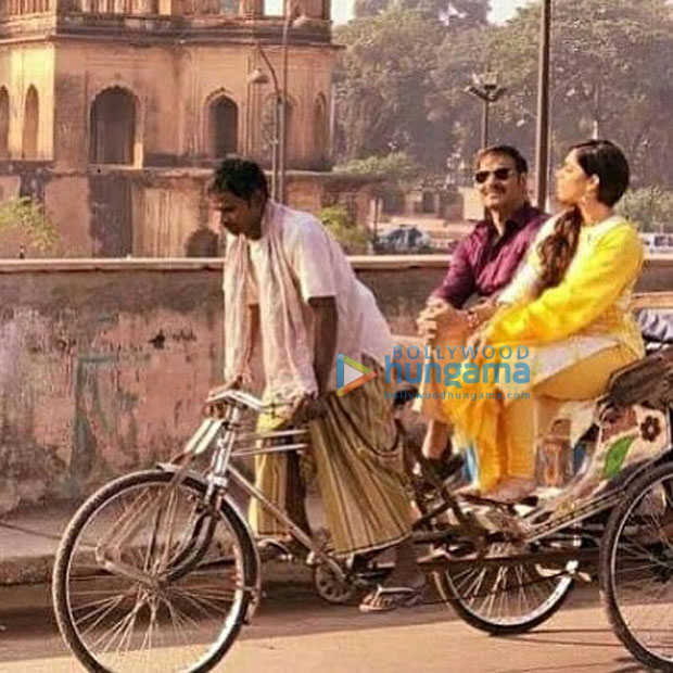ON THE SET Ajay Devgn and Ileana D'cruz shoot a