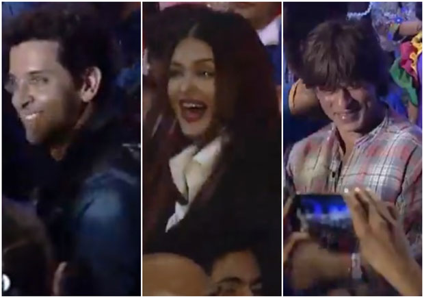 Shah Rukh Khan dances on 'Deewangi'; Hrithik Roshan and Aishwarya Rai Bachchan groove to 'Badri Ki Dulhania' with kids!