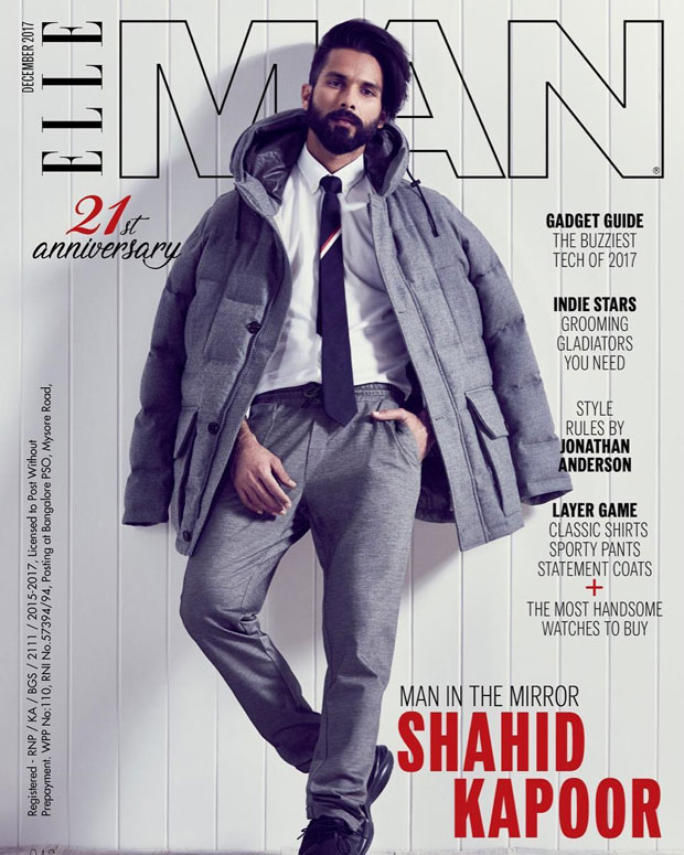 Shahid Kapoor is broody and sharp with a bearded look on Elle Man cover!