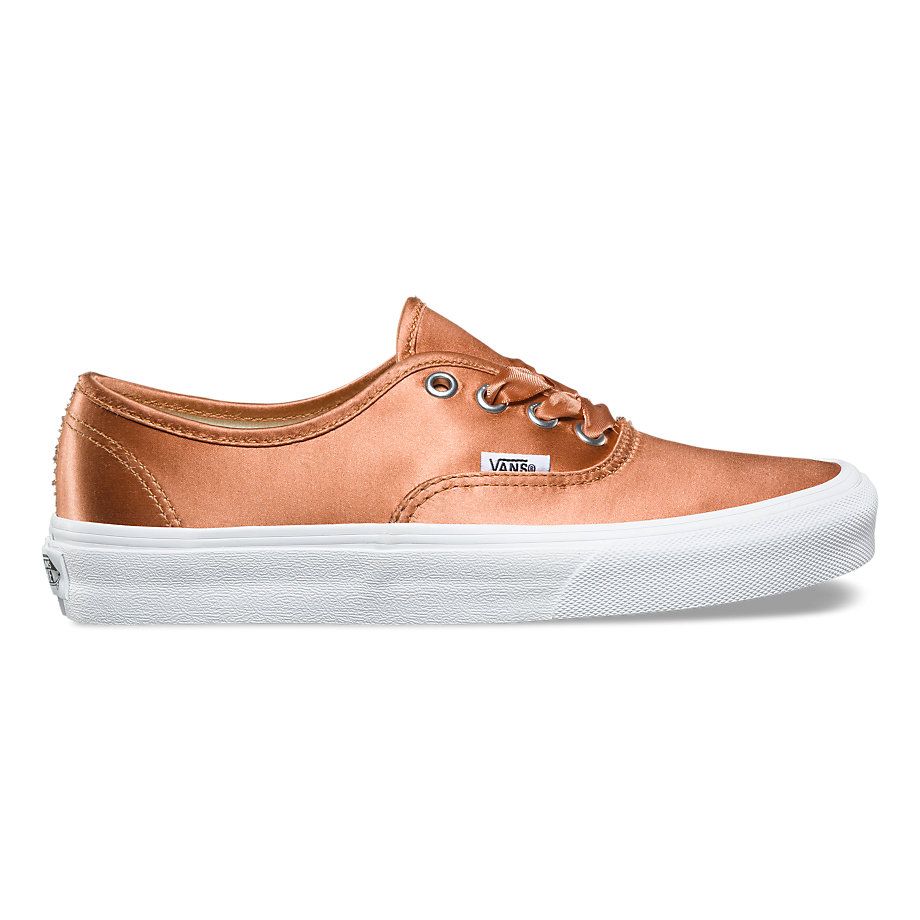 you’re going to want vans’ new shiny rose gold sneakers