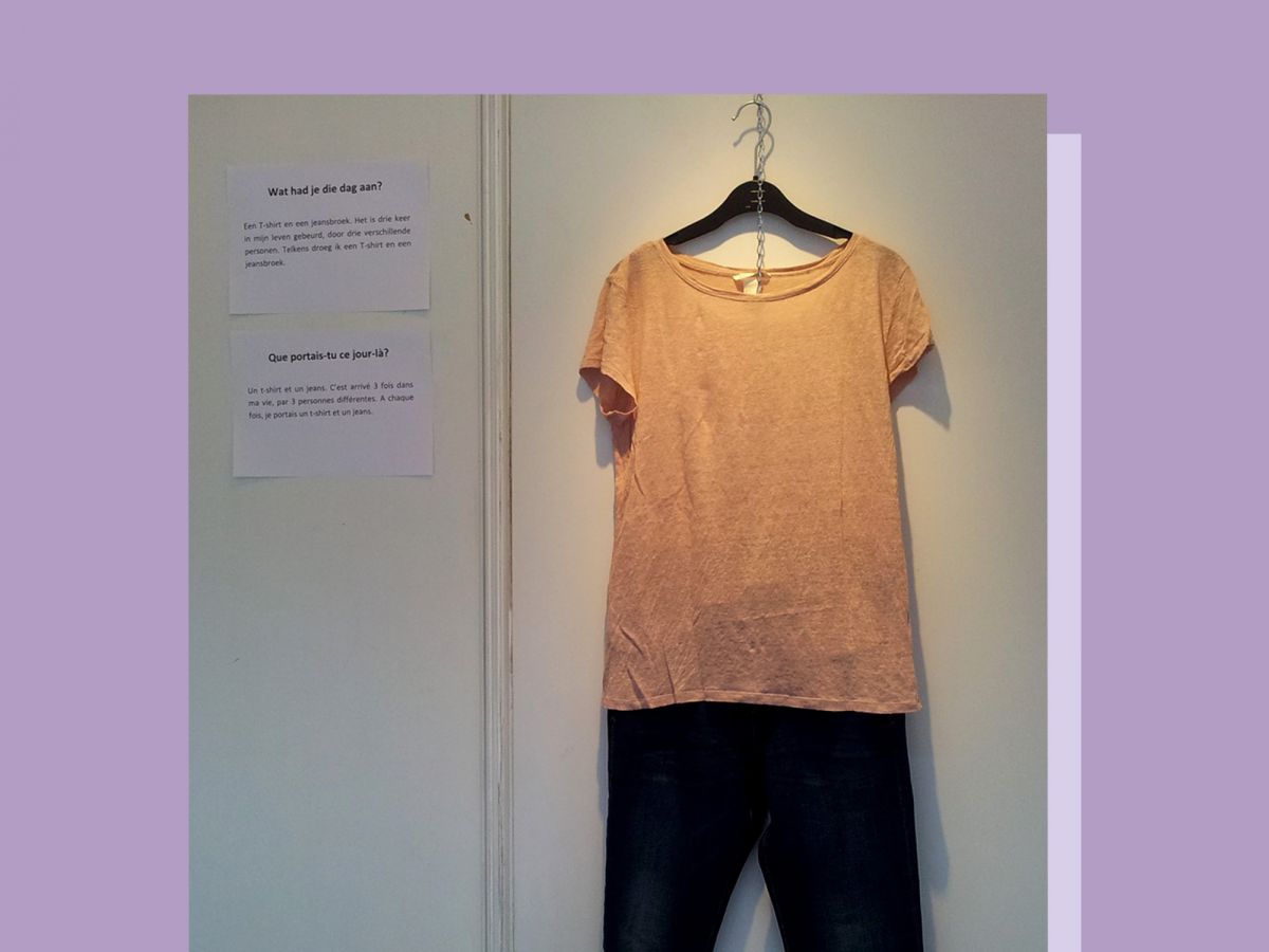 this exhibition wants to reclaim the phrase “what were you wearing?” for rape survivors