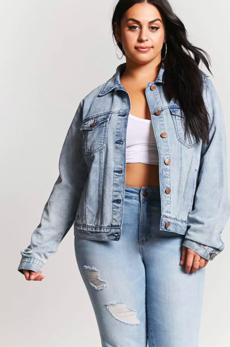 the oversized jean jacket should be your only jean jacket