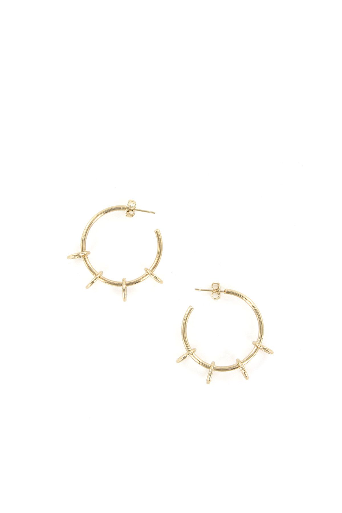 go big or go home: 27 extra-large gold earrings for making a statement