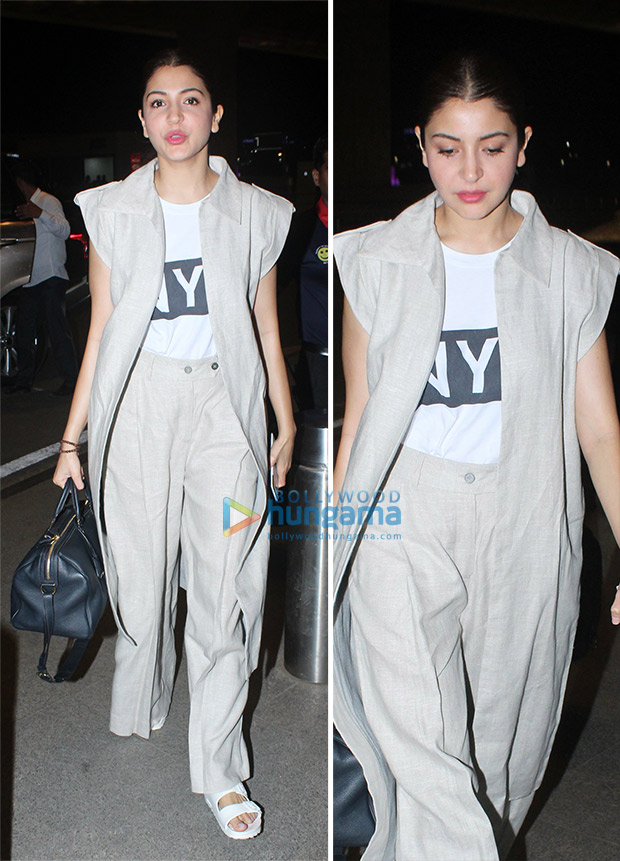 Weekly airport style: Anushka Sharma, Varun Dhawan, Shahid Kapoor, Sidharth Malhotra and and Kangana Rananut and Parineeti Chopra ace the monochrome game Anushka Sharma airport style