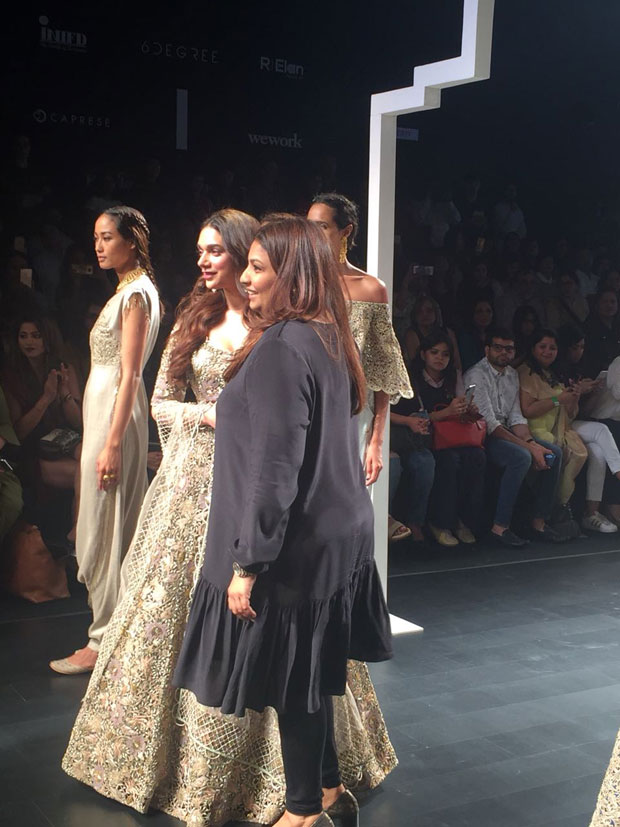 lakme fashion week 2018: aditi rao hydari looks nothing less than spectacular as a showstopper for payal singhal