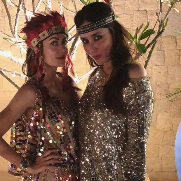 kareena kapoor & birthday gal amrita arora’s razzle-dazzle look is every hippy’s party must have!