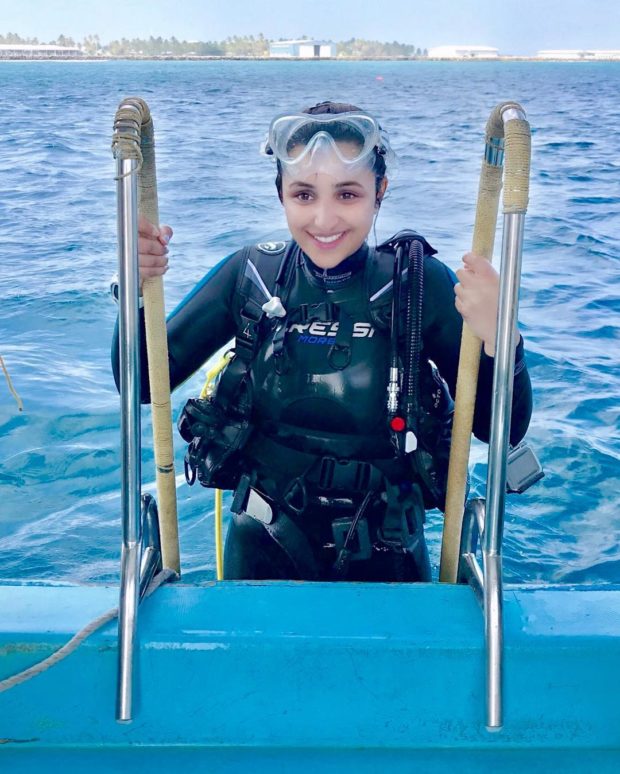 parineeti chopra goes scuba diving in maldives and it will make you want to go on a vacation now!!