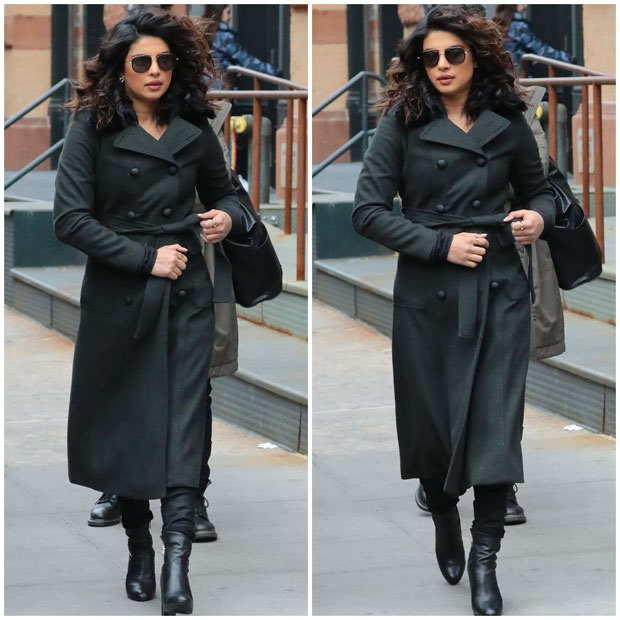 priyanka chopra is heavily armed on the sets of quantico in nyc